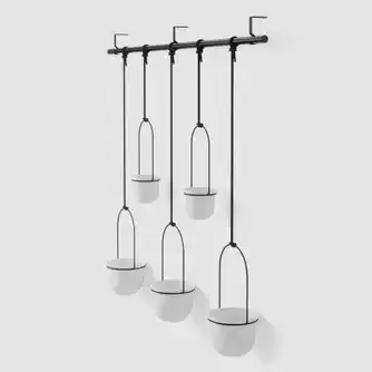 Umbra Triflora Hanging Planter Set of 5 White