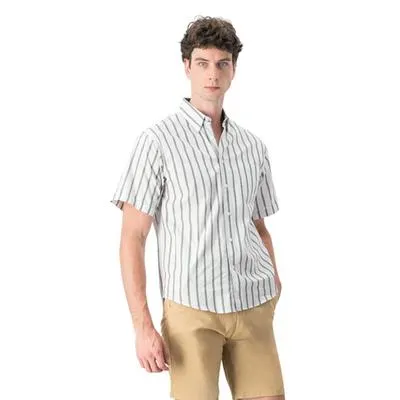 Camisa Hummo Hombre Manga corta Rayas Verticales