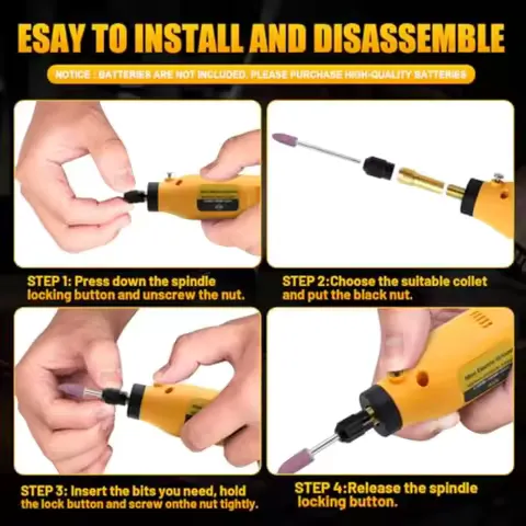 Cordless Rotary Tool Kit for DEWALT 20V Max Battery 6-Speed with 25 Accessories Multi-Purpose Power Rotary Tool for Sanding Pol
