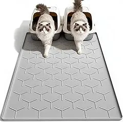 Garoopion Cat Litter Box Mat, Large 40" X…