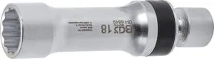 Inserto snodato per candele poligonale con molla | 10 mm (3/8") | 18 mm