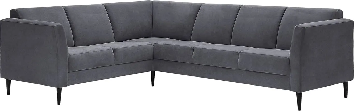Naxos hjørnesofa 2 seter, med hjørne og 3 seter i stoffet Soro