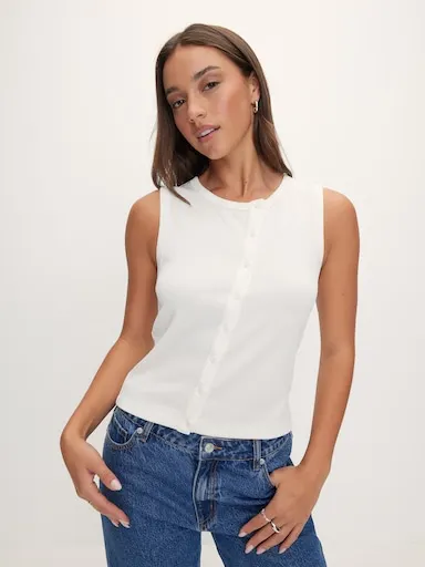Off Centre Sleeveless Top