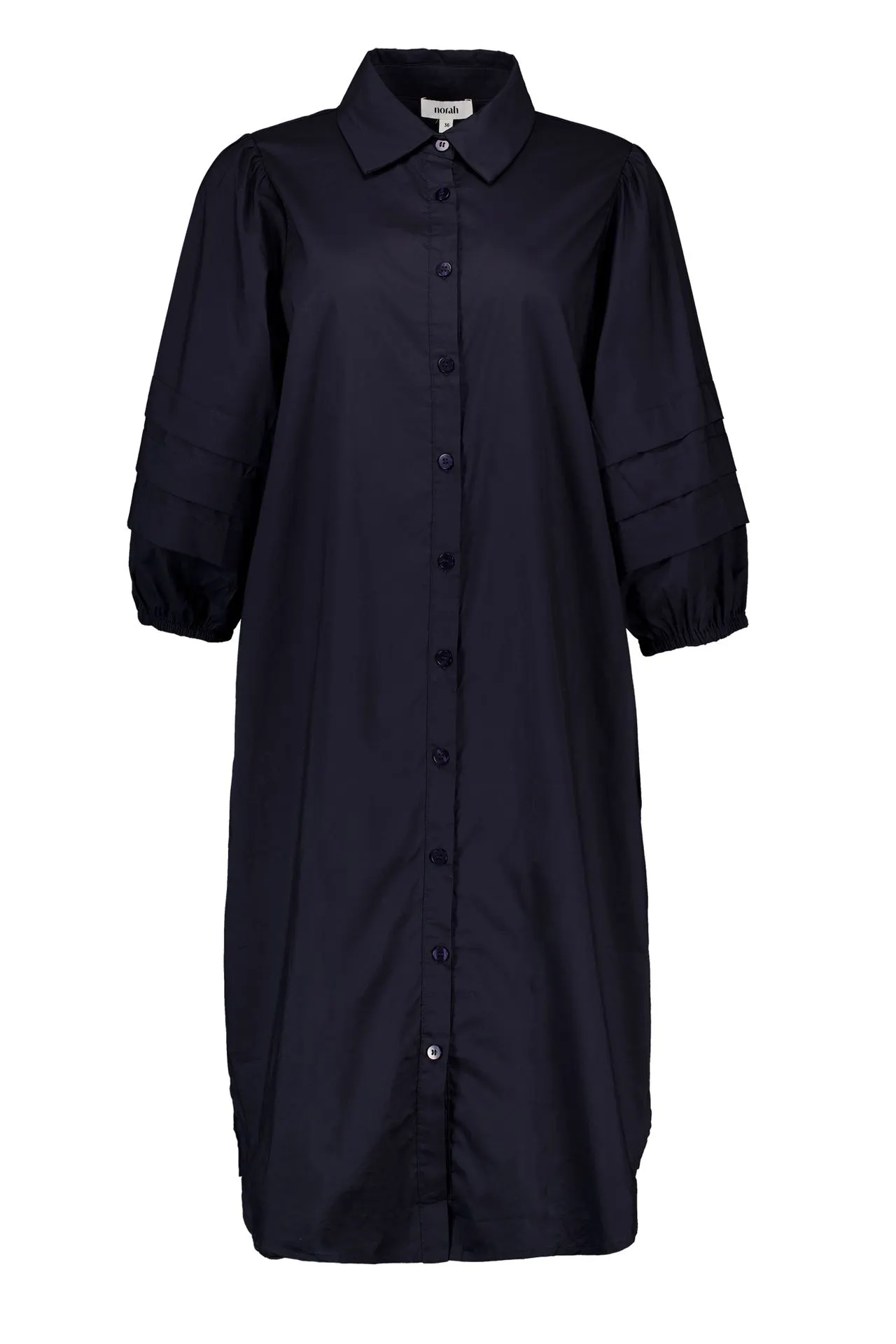 Donkerblauwe midi jurk