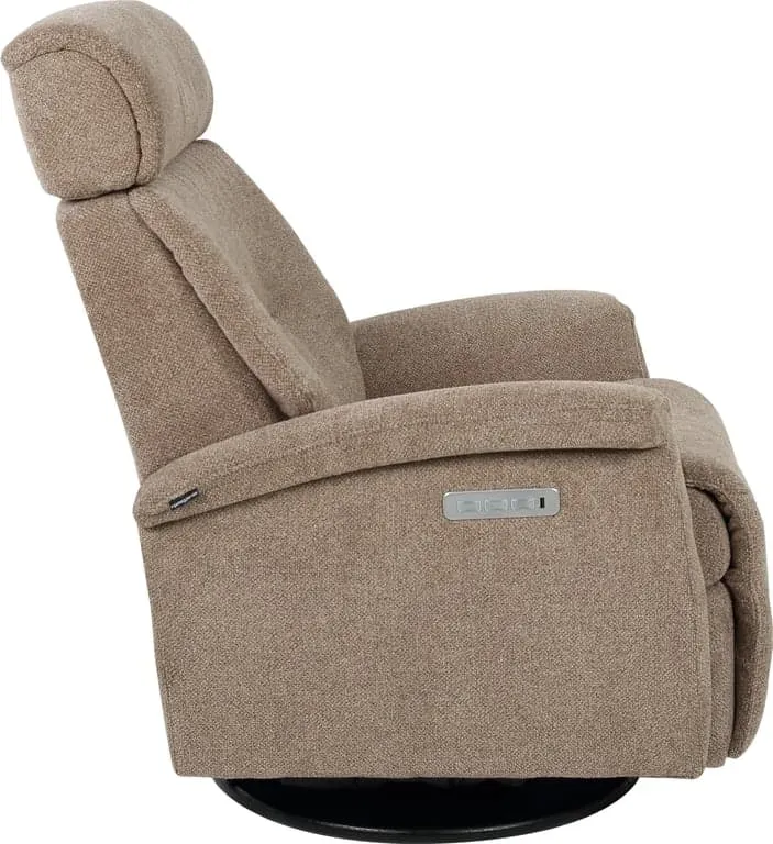 Hjellegjerde Roma recliner Elektrisk, stoff Maldino Brown