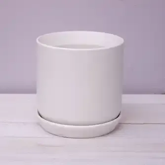 Boston Living Ella Ceramic Planter Pot White 14cm