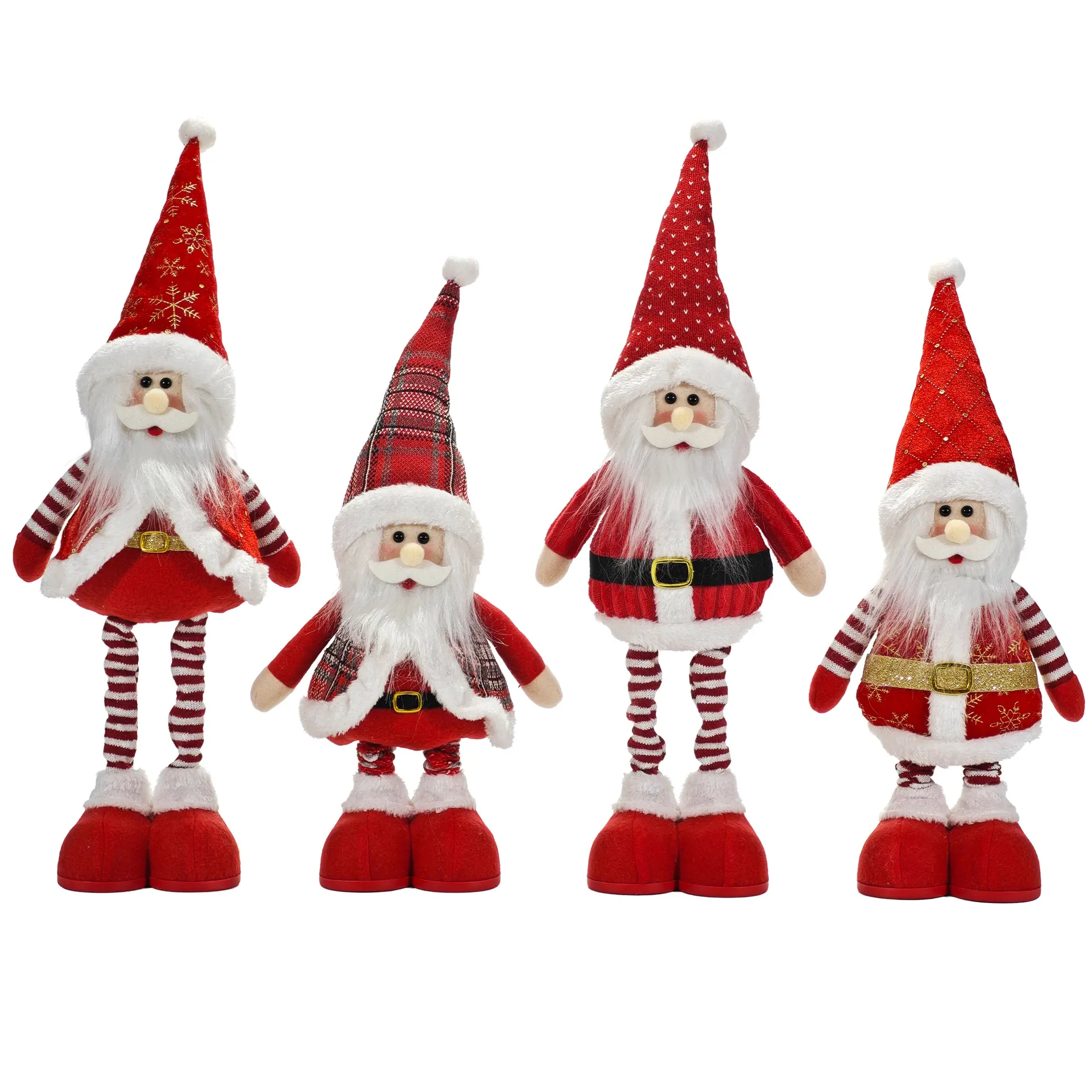 Babbo Natale con gambe allungabili altezza max 55 cm