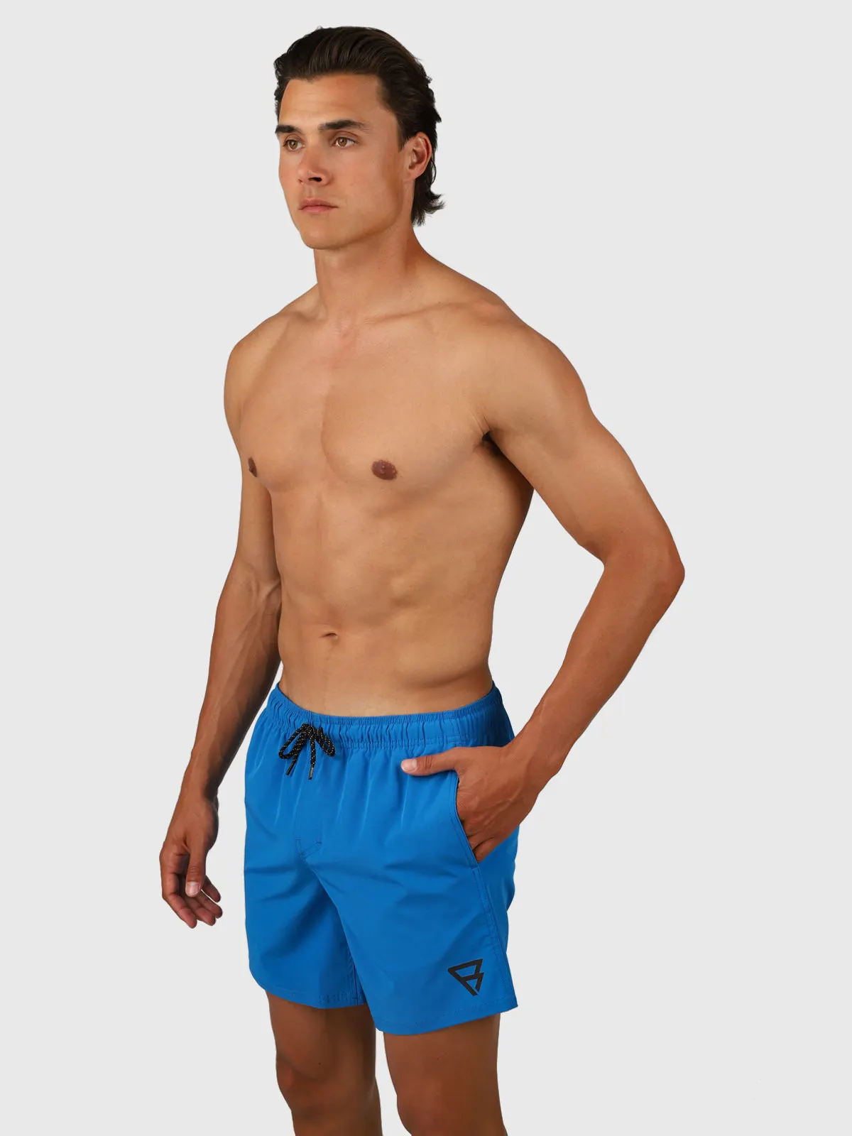Bru-conic Men Swim Shorts | Neon Blue