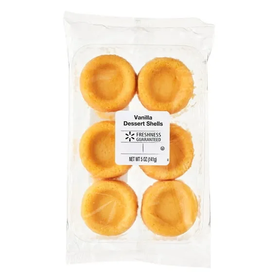 Rollback Freshness Guaranteed Vanilla Dessert Shells, 5 oz, 6 Count $1.96 Was $2.18 39.2 ¢/oz