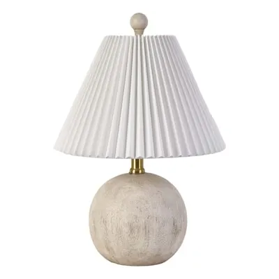 25.6-in Bronze LED On/Off switch Table Lamp with Linen Shade 2 -Set
