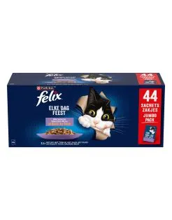 Felix Elke Dag Feest Mix Selectie - Kattenvoer - Kip Tonijn Zalm 44x85 g