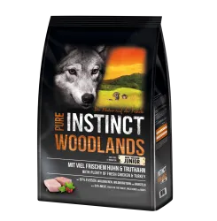 PURE INSTINCT WOODLANDS JUNIOR mit Huhn, Truthahn für Hunde 4 kg