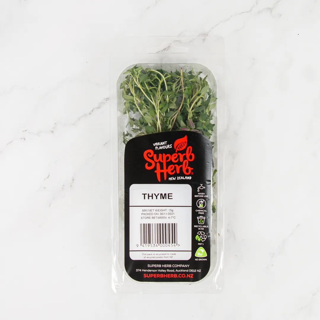 superb herb thyme prepack 15g