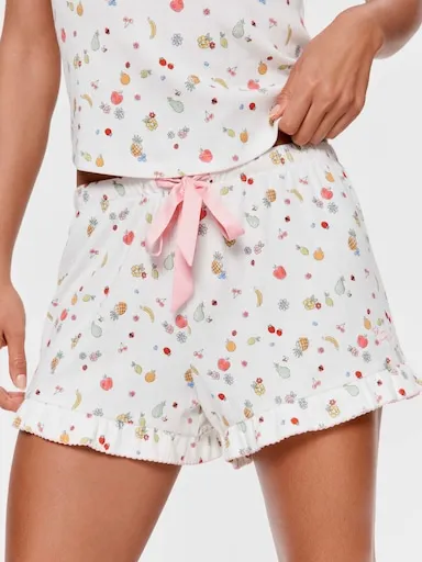Fruity Pointelle Mini Flutter Short