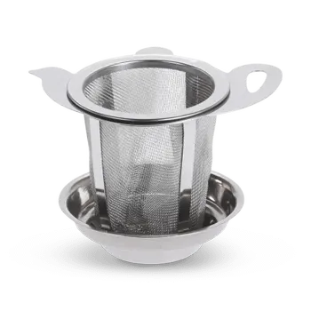 Theezeef TEA TIME met Houder RVS