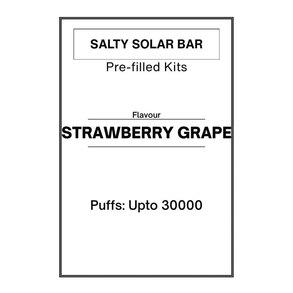 Strawberry Grape - Salty SOLAR Bar Pre-filled Kit 28.5mg/mL
