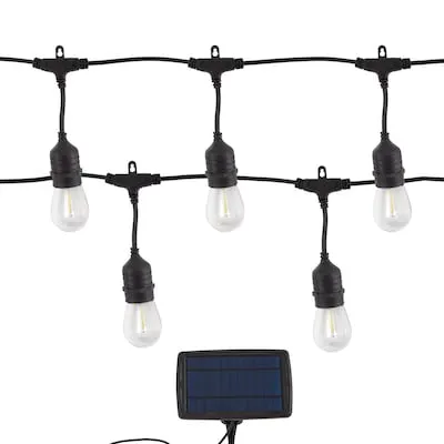 39-ft Battery-operated Black/ Silver Indoor/Outdoor String Light with 100 White -Light LED Fairy Bulbs
