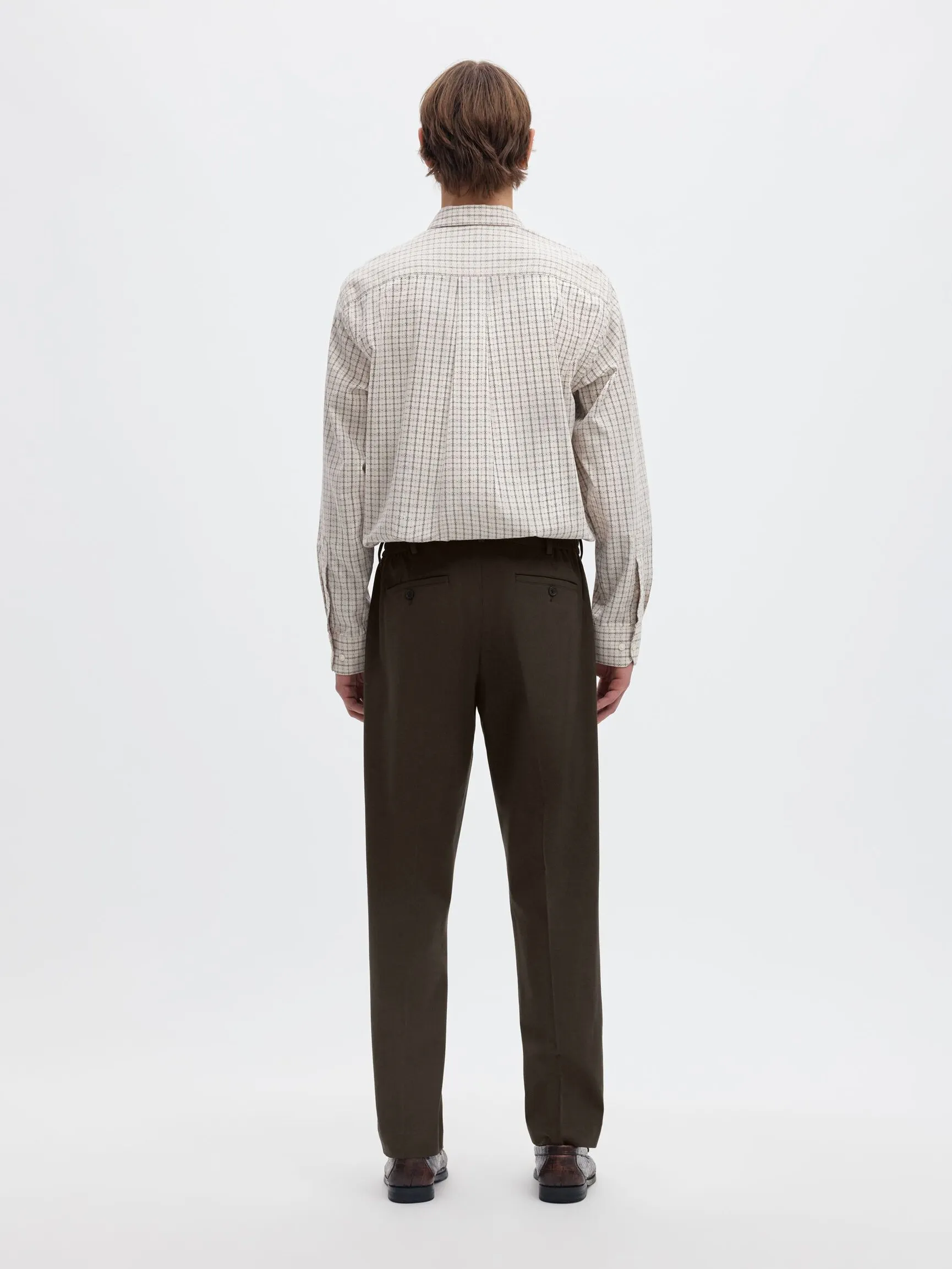 PLISSERT TAPERED BUKSER