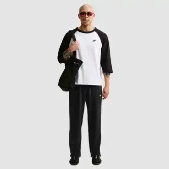 Nike Mens Sportswear Club Varsity Open-Hem Pant