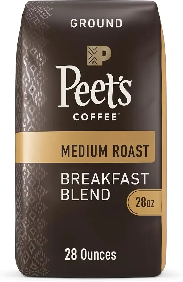 Peet's Coffee, Medium Roast Ground Coffee - Breakfast Blend 28 Ounce Bag