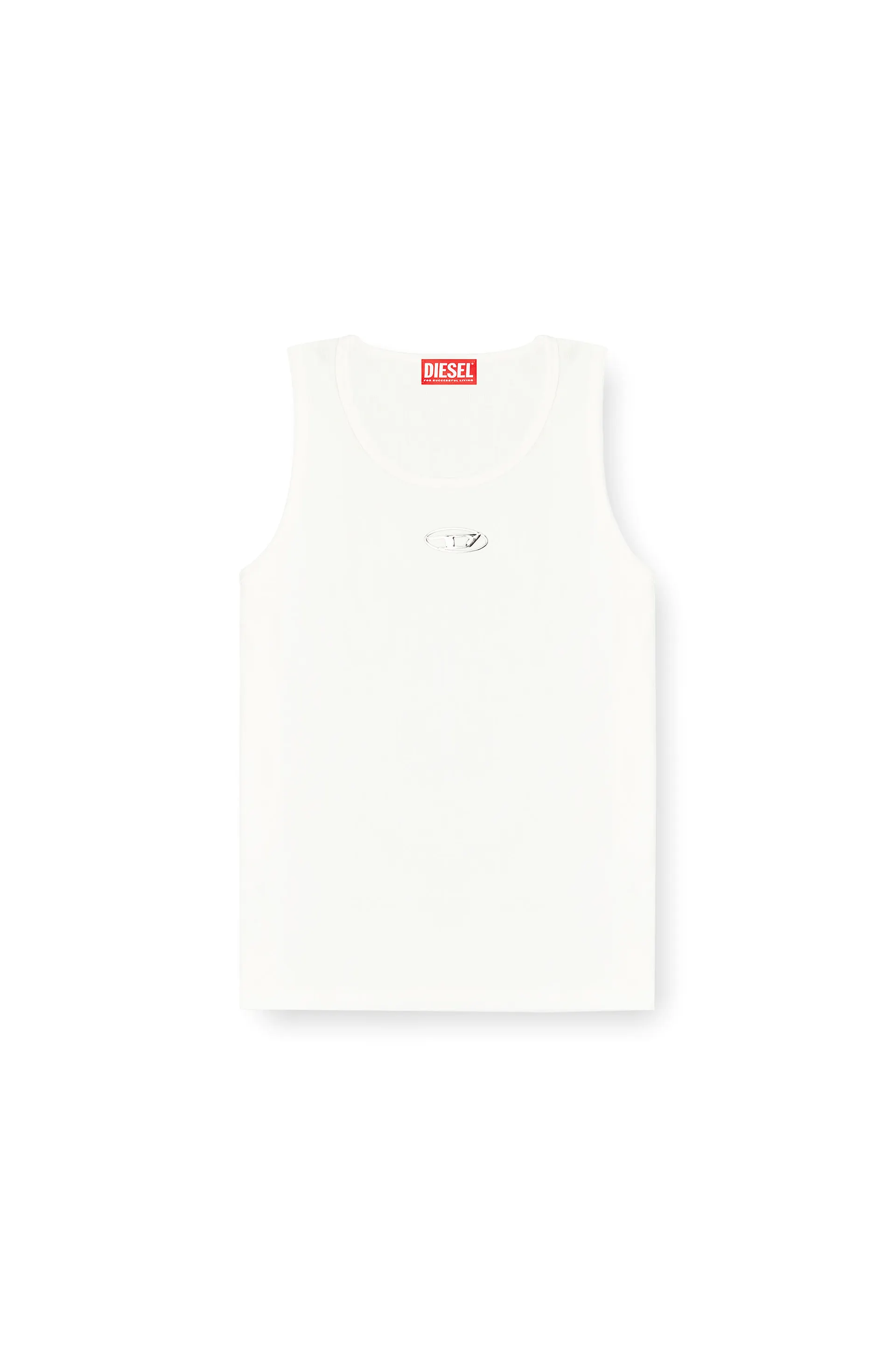 Cotton tank top with logo