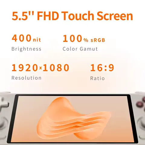 MANGMI AIR X Handheld Game Console Qualcomm Snapdragon 662 5.5'' Touchscreen Android 14 Active Cooling Fan 15W Fast Charging RGB