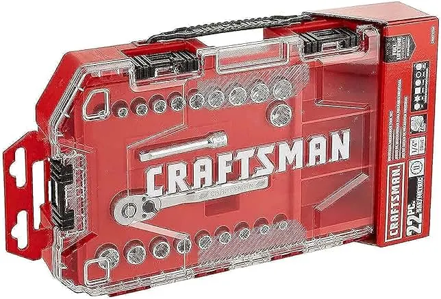 CRAFTSMAN Socket Set, Universal, 1/4-Inch Drive, 22-Piece (CMMT12014)