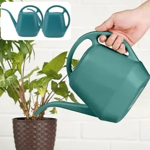FULEADTURE Confezione da 2 irrigatori da giardino,2 litri,leggeri e pratici, annaffiatoio con ugello lungo, adatti per piante da interno e da esterno