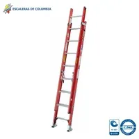 Escalera Certificada 5 m 16 P Extensión Dieléctrica Tipo I 114 kg