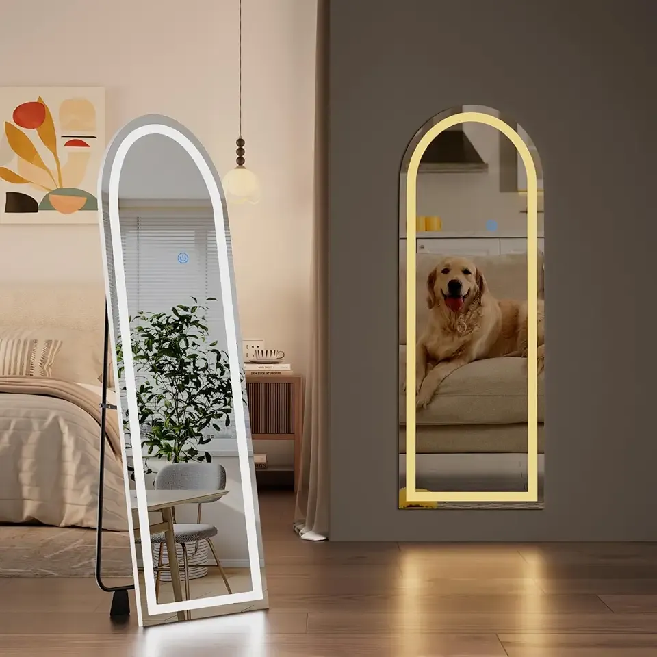 Koonmi Full Length Mirror with LED Lights 56"x20"