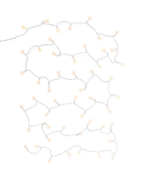 lichtsnoer 5.1m met 50 LED lampjes balletjes