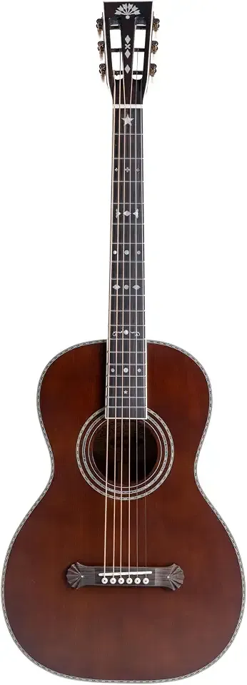 Washburn R310K Victorian Parlor Acoustic Guitar Antique Brown