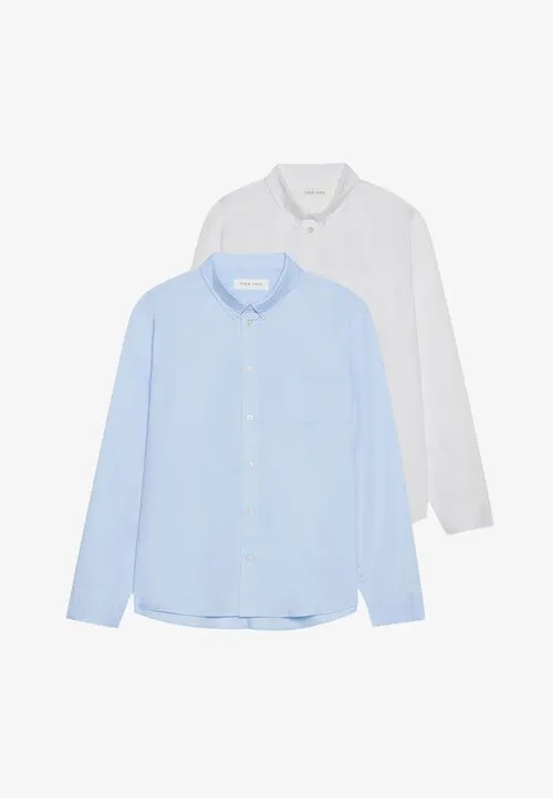 2 PACK - Skjorte - white/light blue