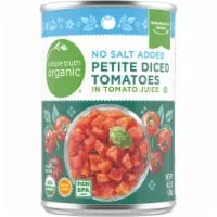 Simple Truth Organic® No Salt Added Petite Diced Tomatoes