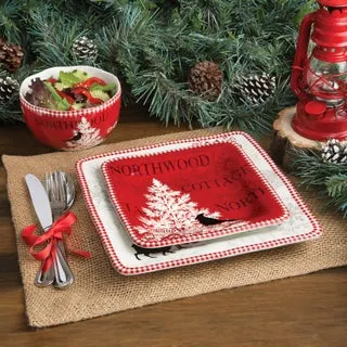 222 Fifth Northwood Cottage 12-piece Dinnerware Set