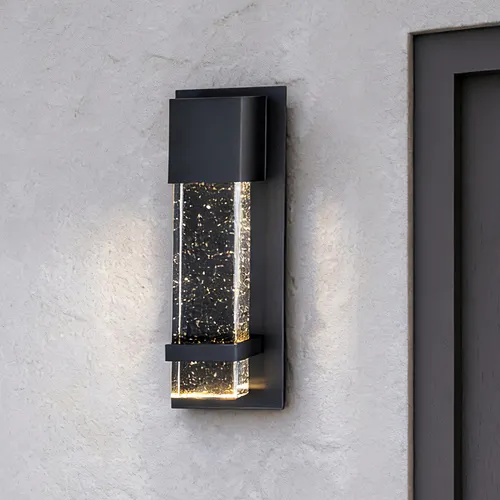 Patriot Lighting® Fritz II Textured Black LED Outdoor Wall Mount