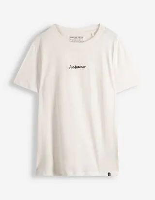 T-shirt - Stampa - Bianco sporco