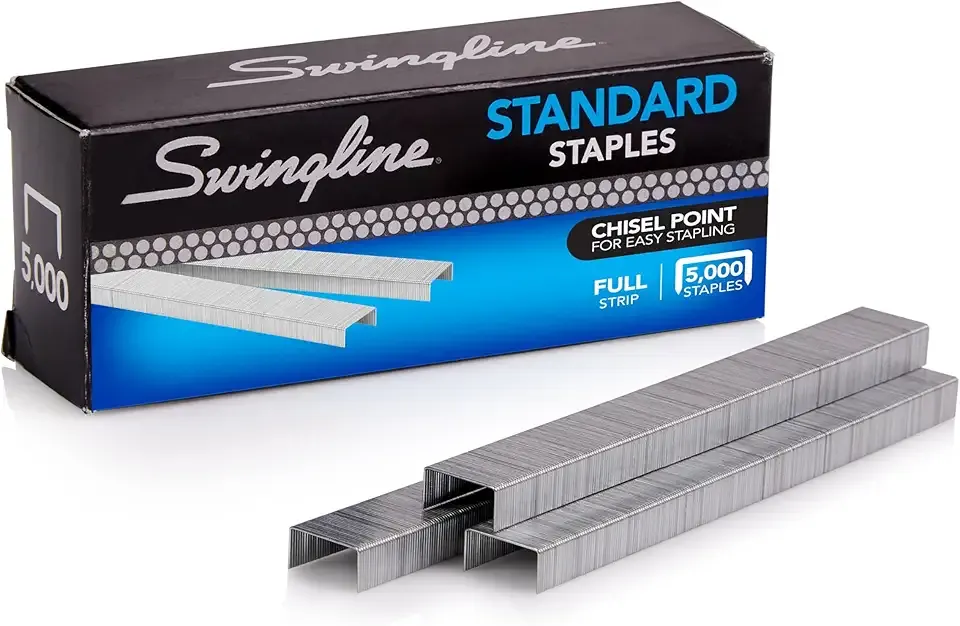 Swingline Staples, Standard Staplers for Desktop Staplers, 210/Strip, 5000/Box (79350)