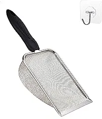Firsal Cat Litter Scoop Stainless Steel Mesh…