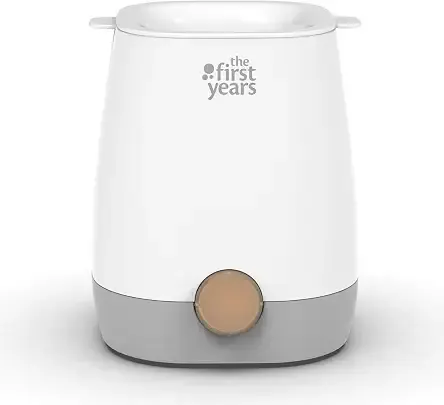 The First Years Baby Bottle Warmer and Sterilizer - Pacifier and Bottle Nipple Sanitizer - Feeding Baby Essentials for Formula or Breast Milk - Holds Multiple Sizes