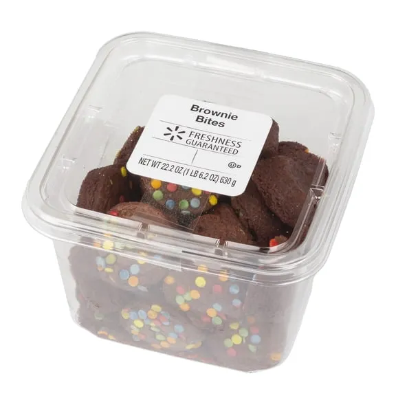 Freshness Guaranteed Spring Sprinkle Brownies Tub, 33 Count, 22.2 Ounces, Baked Chewy Texture