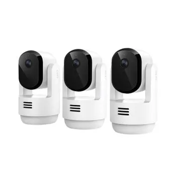 Arlo Essential Pan Tilt Indoor Camera 2K, 3-pack