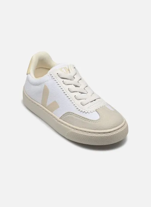Sneakers Small Volley Canvas - Lacets élastiques wit
