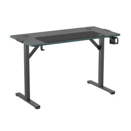 Gorilla Gaming RGB Gaming Desk - Black Carbon