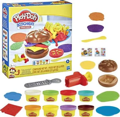 PLAY-DOH KITCHEN - CREATIONS COFFRET HAMBURGERS ET FRITES PLAY DOH Ref : 41334619