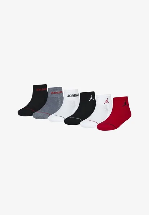 JORDAN LEGEND ANKLE 6 PACK - Sportssokker - gym red/black