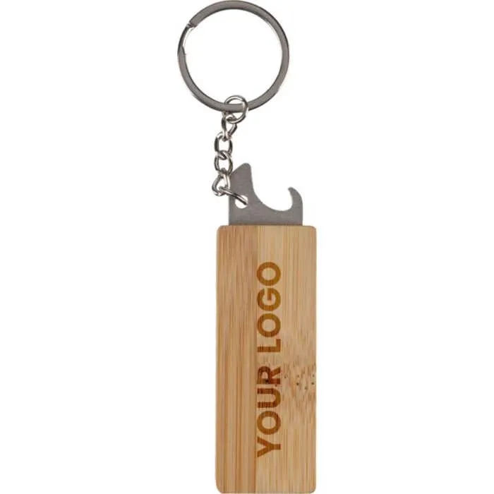 Bamboe Sleutelhanger Flesopener Klaus