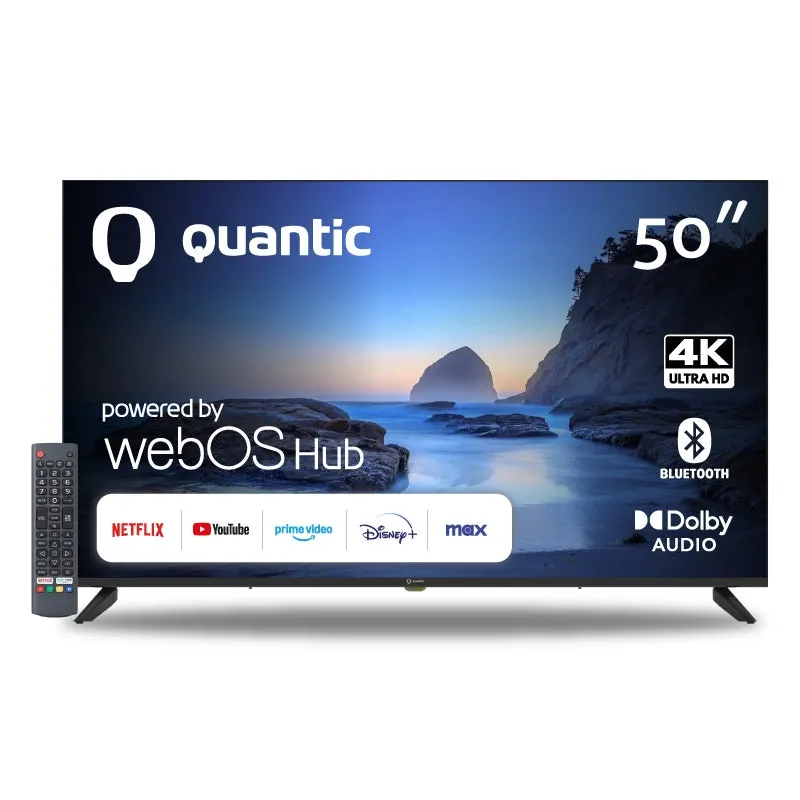 Smart Tv Led 50" Quantic QT50UHDWEB UHD WebOs