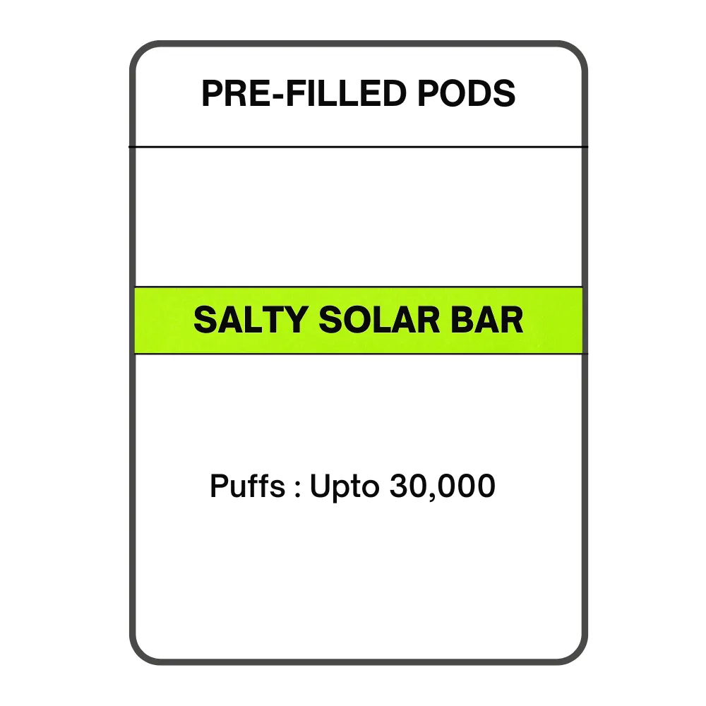 Salty Solar Bar Pre-filled Pods 28.5mg/mL