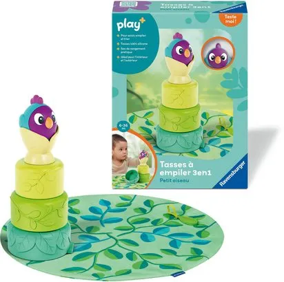 PLAY+ -TASSES A EMPILER - PETIT OISEAU